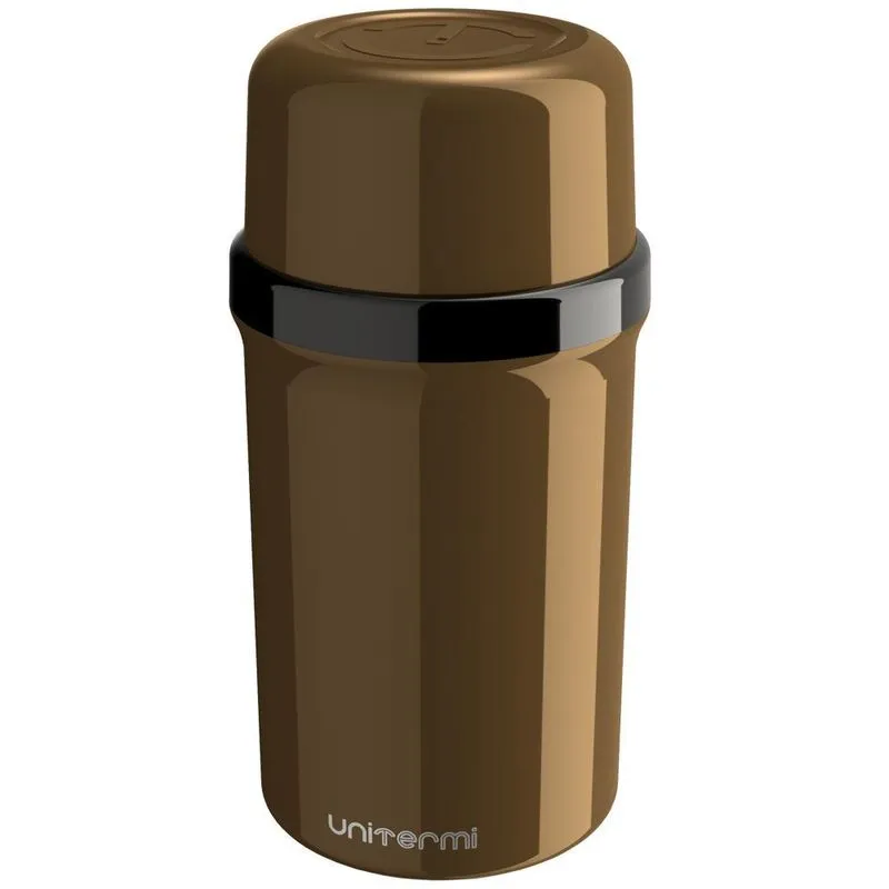 Garrafa Térmica Unitermi Fano 250ml Dourada Café Leite Chá