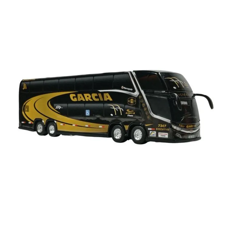 Brinquedo Em Miniatura ônibus Garcia Preto 2 Andares