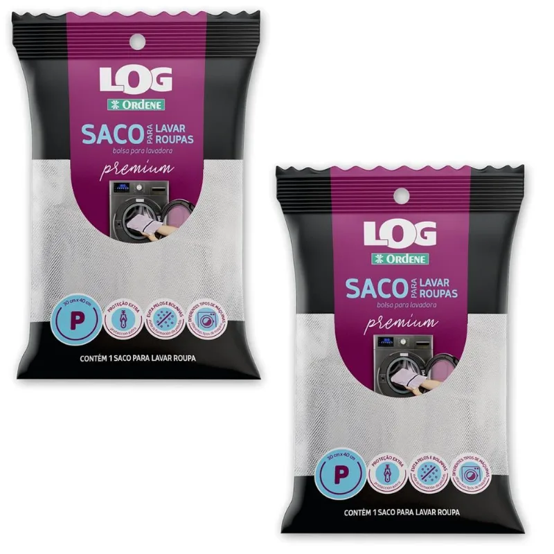 Kit 2 Saquinho Protetor Para Lavar Roupas Delicadas Máquina