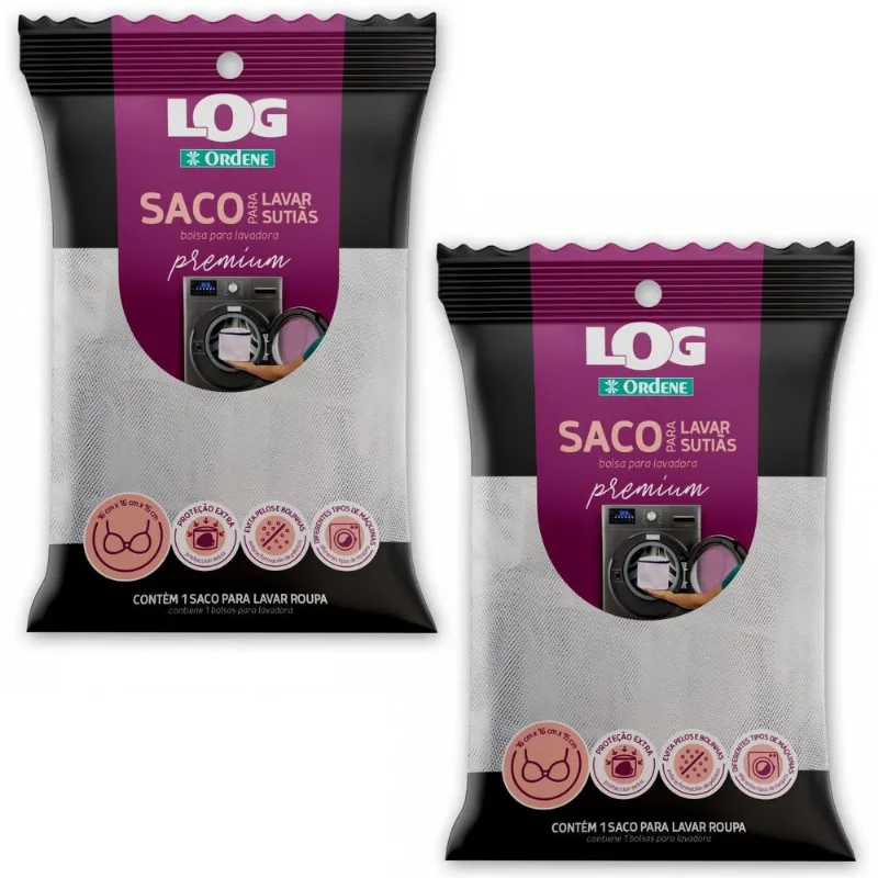 Saco Para Lavar Roupas Intimas Sutiã Cesto Premium Ordene 2pçs