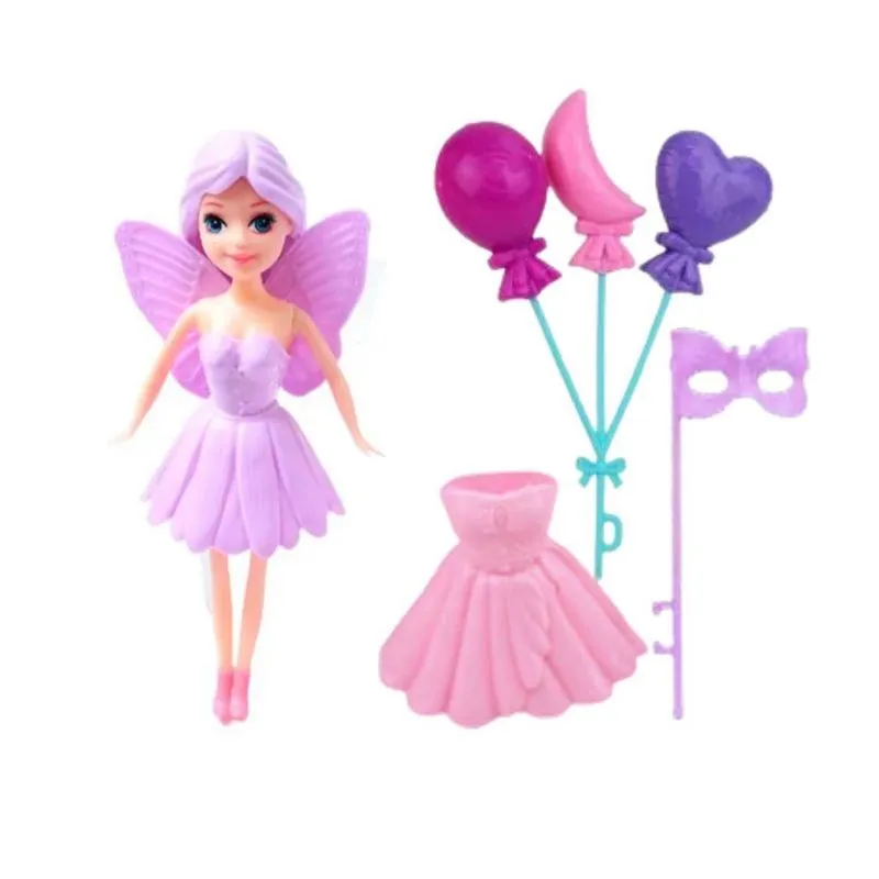 Fadinha De Brinquedo Troca De Roupa Dia Das Crianças Lilás