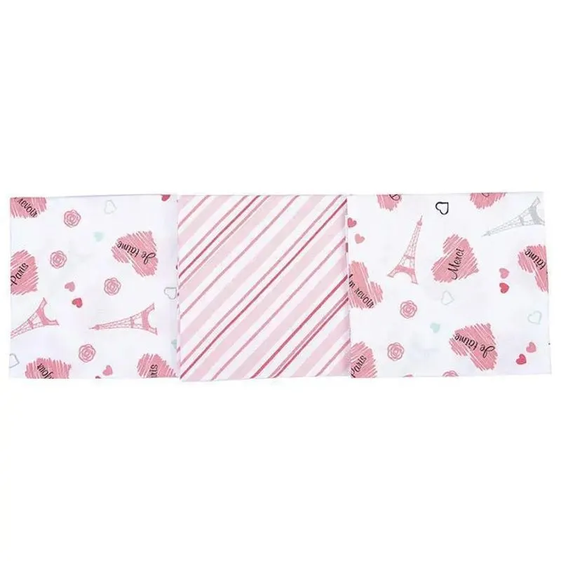 Cueiro Bebê Baby Nice Estampado 3 unidades 80 x 50cm