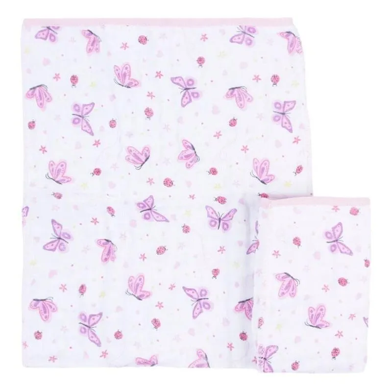 Kit Pano De Boca Baby Gijo 2 Peças Rosa (MP)