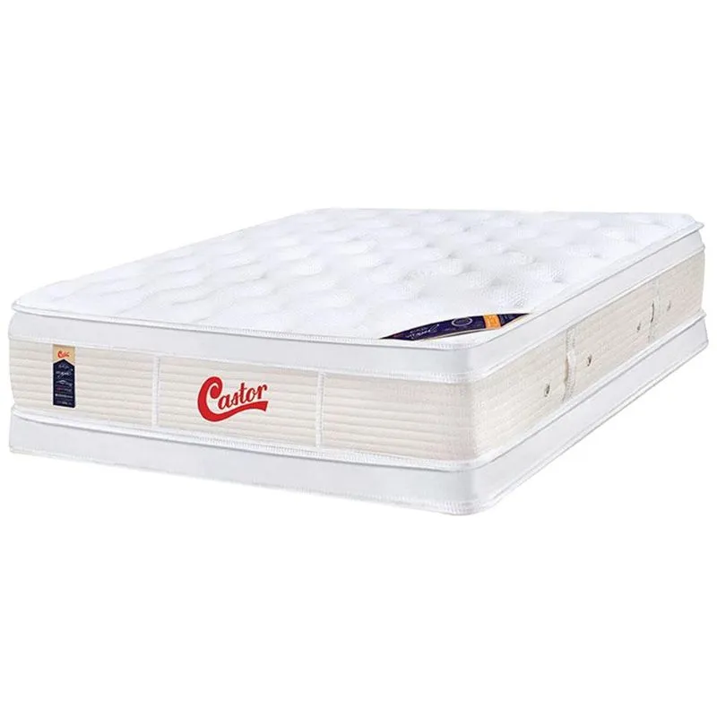 Colchão Box Casal Castor Gold Star Vitagel Euro Double Face 138 X 188 X 40