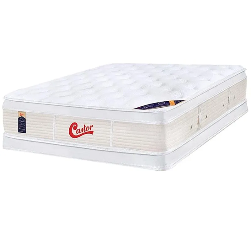Colchão Box King Size Castor Gold Star Vitagel Euro Double Face 193 X 203 X 40