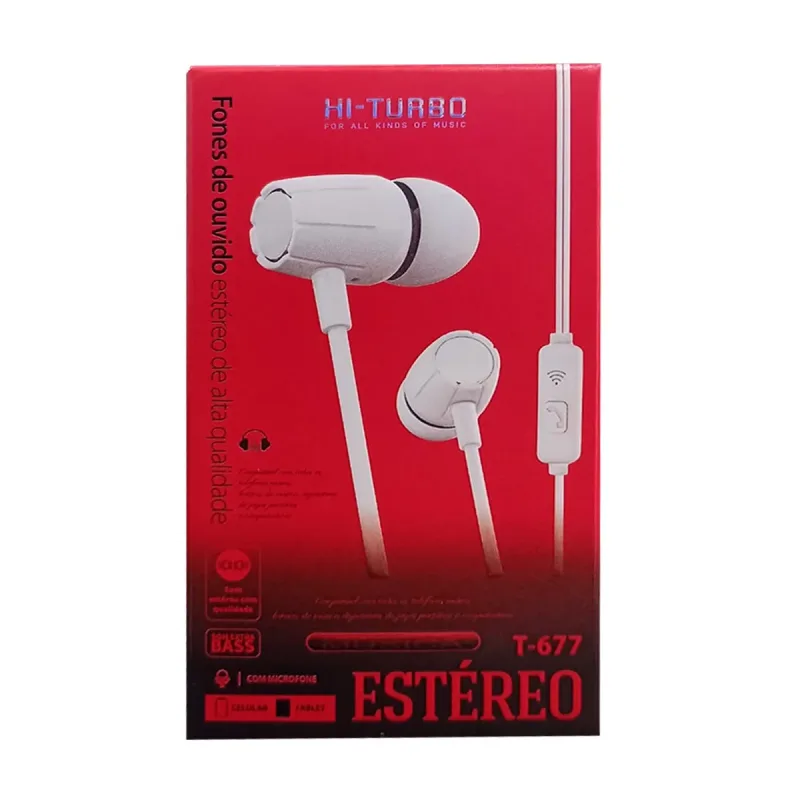 Fone de Ouvido Hi-Turbo