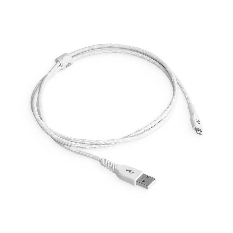 Cabo mfi de USB Compatível Com Lightning (2m) Stronge Nylon iWill Branco