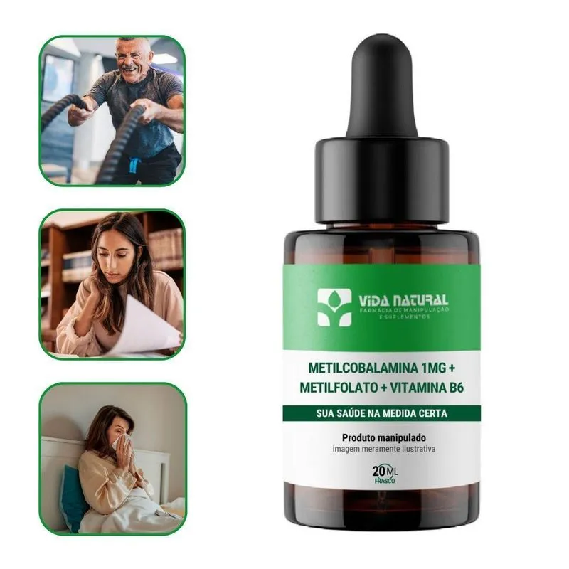 Metilfolato 5mg + Metilcobalamina 1mg + Vit B6 15mg 20ml
