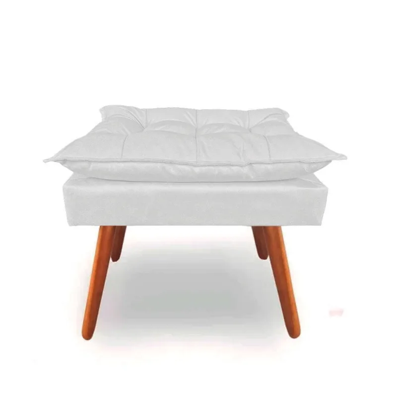 Puff Puf, Decoração De Sala, Puff Pé Palito Suede Branco