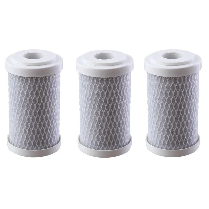 Kit 3 Refil Filtro 5'' De Carbon Block Ativado Remove Cloro