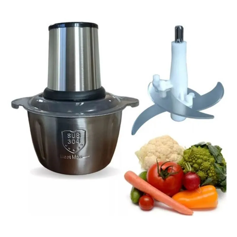 Moedor Elétrico Potente Carne Picador Legumes Temperos 850w 110v