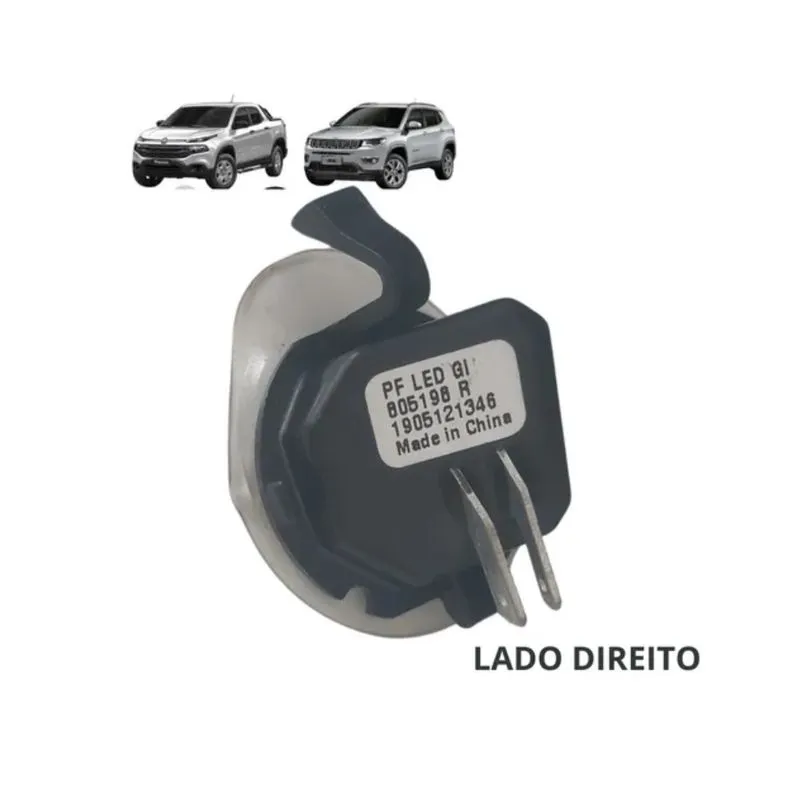 Luz Cortesia Retrovisor L.d Fiat Toro Diesel Compass 805198r