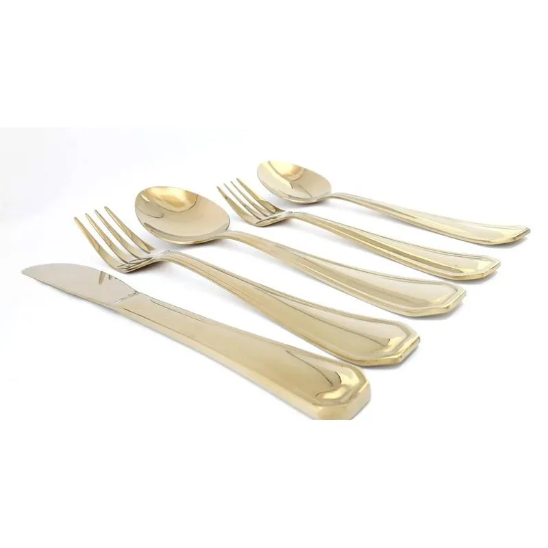 Faqueiro Dourado Victoria 40 Peças - By Fineza