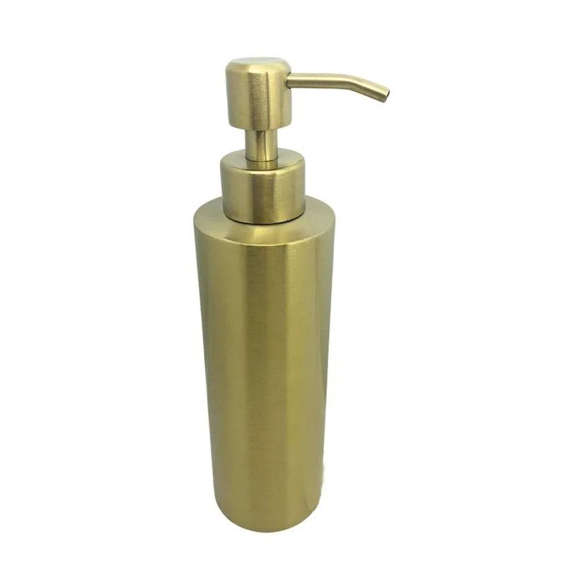 Porta Sabonete Liquido Dourado Aço Inox Fineza