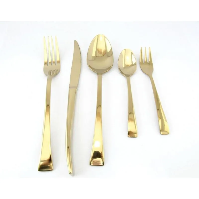 Faqueiro Wolff Berna 30 Peças - Dourado By Fineza