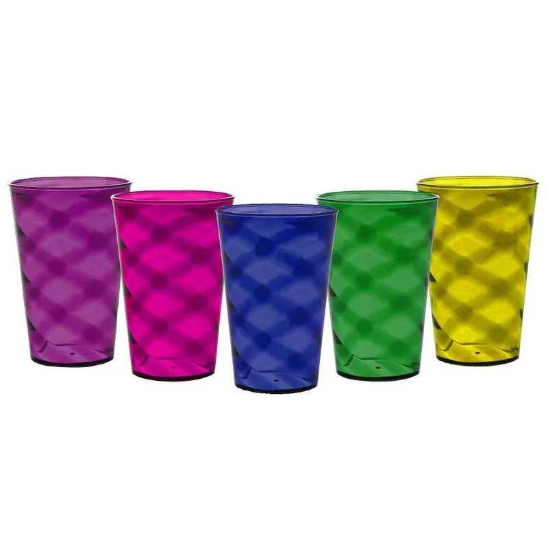 Kit Copo Twister 25 Unidades 500ml Cinza