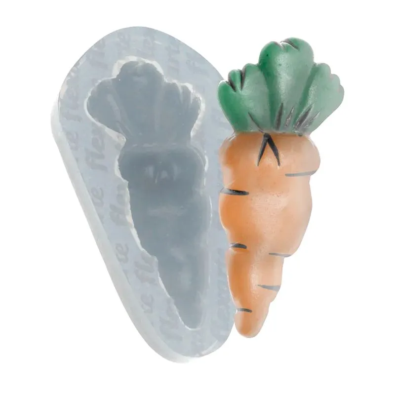Molde de Silicone Cenoura Grande 1 277 FLEXARTE