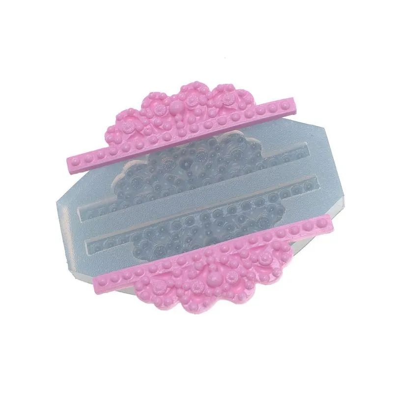 Molde de Silicone Dupla de Coroas (339) un FLEXARTE