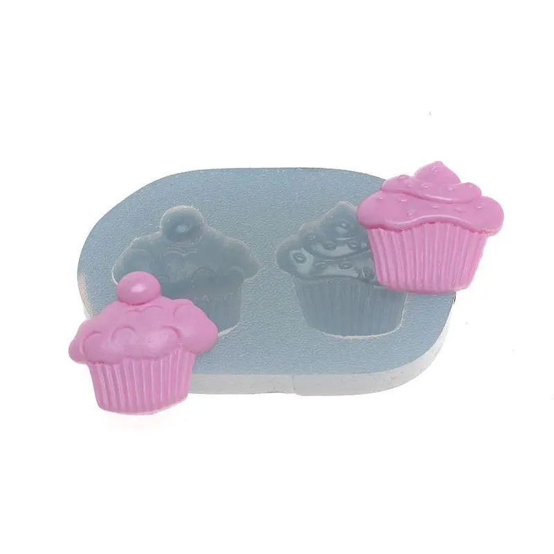 Molde de Silicone Dupla de Cupcakes (352) un FLEXARTE