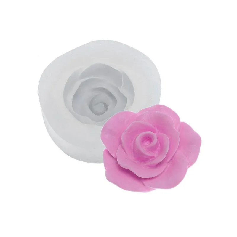 Molde de Silicone Rosa Kristal (395) un FLEXARTE