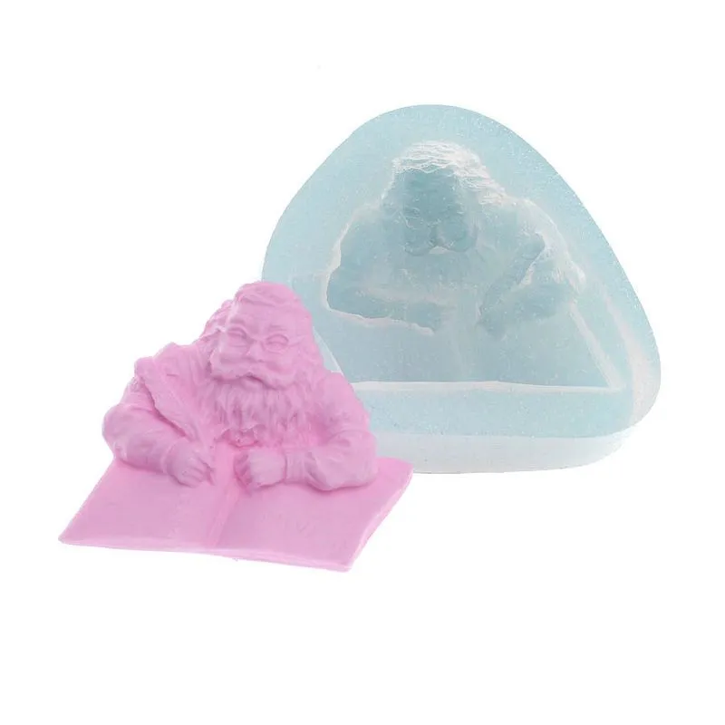Molde de Silicone Papai Noel Escritor (458) un FLEXARTE