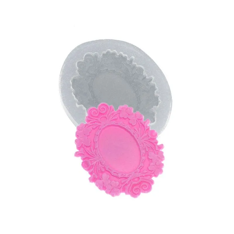 Molde de Silicone Moldura Oval Selbach P (466) un FLEXARTE