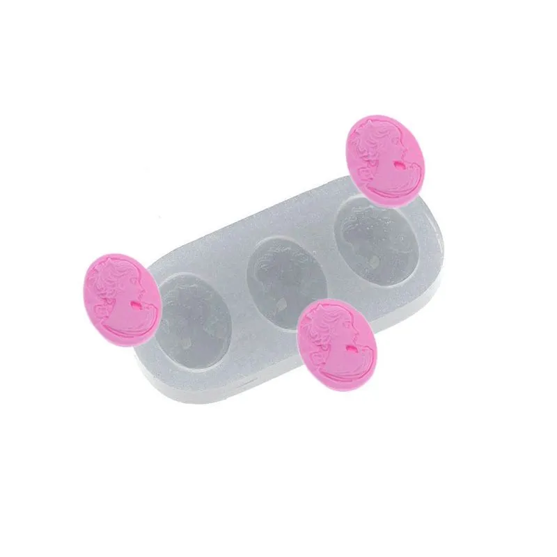 Molde de Silicone Camafeus Triplo (471) un FLEXARTE