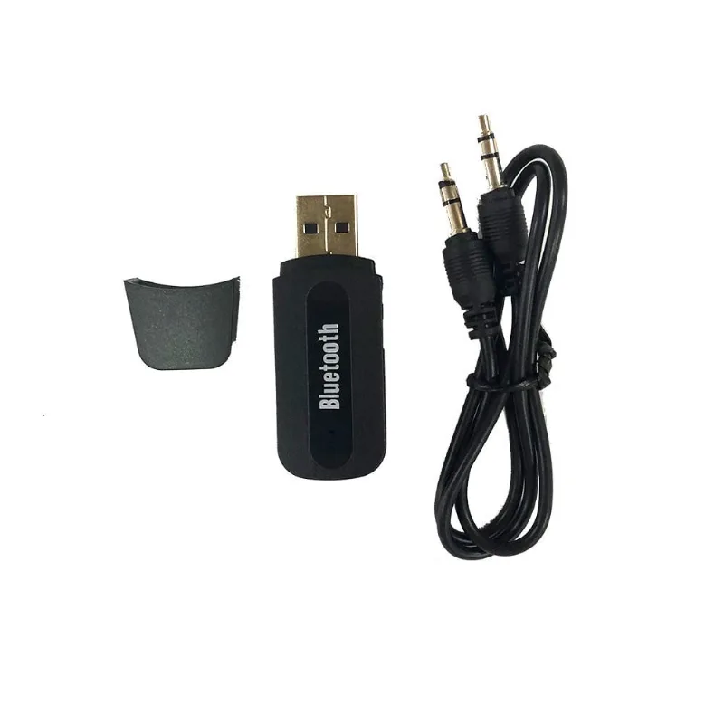 Adaptador Receptor Bluetooth Usb P2 Audio Sterio c/ cabo P2 -Usb P2