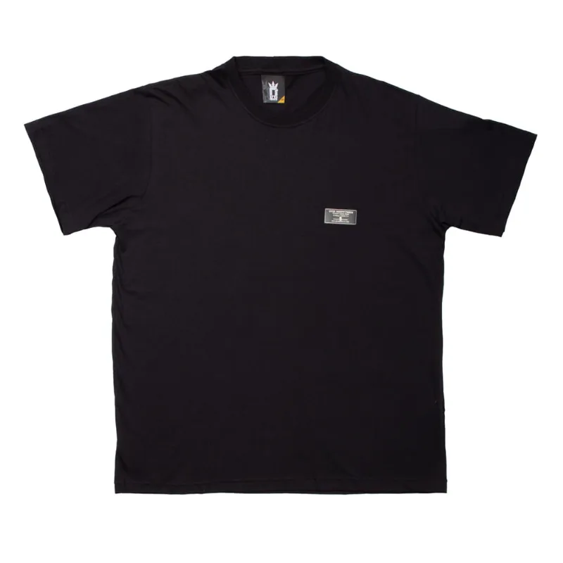 Camiseta Masculina Over Surf Plus Size Básica Preta - GG3