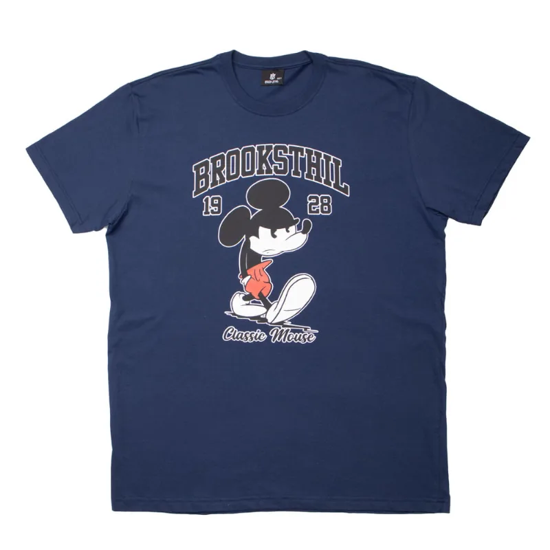 Camiseta Brook Sthil Masculina Over Surf Plus Size Mickey Mau Humorado Marinho - GG3