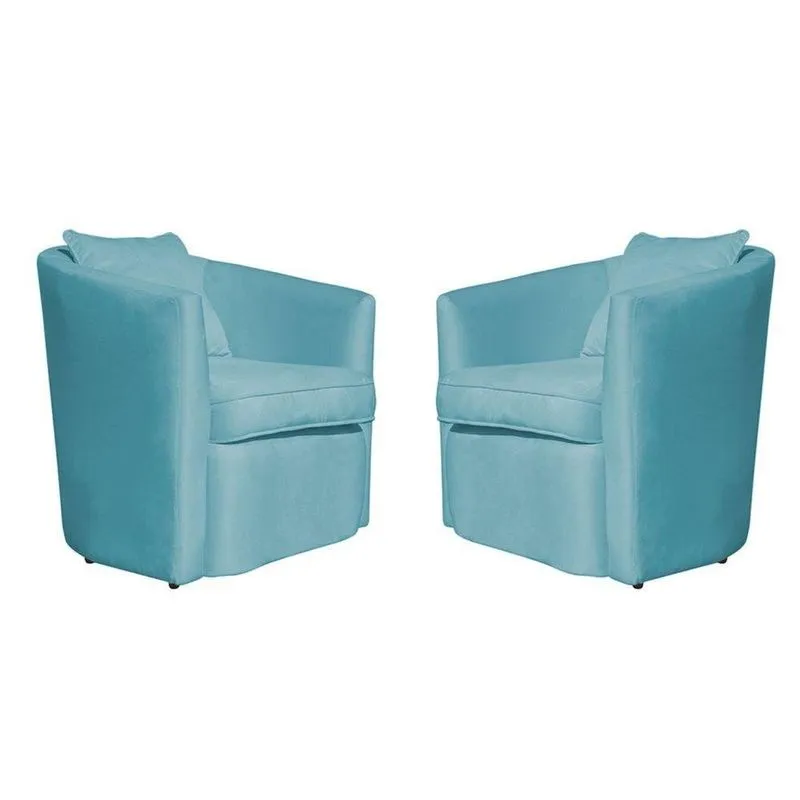 Kit 02 Poltrona Decorativa Recepção Escritório Veludo Alana