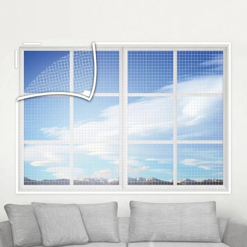 Tela Mosquiteira 105x105cm Proteção Contra Insetos Branco Vida Pratika