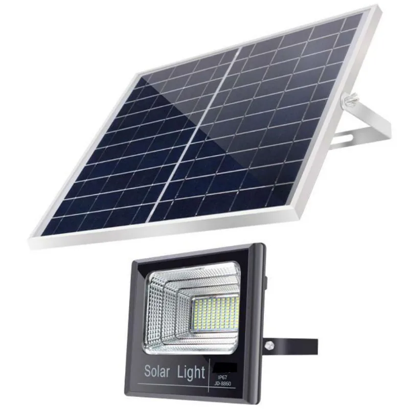 Holofote Refletor 60w Energia Solar Painel Automático Manual