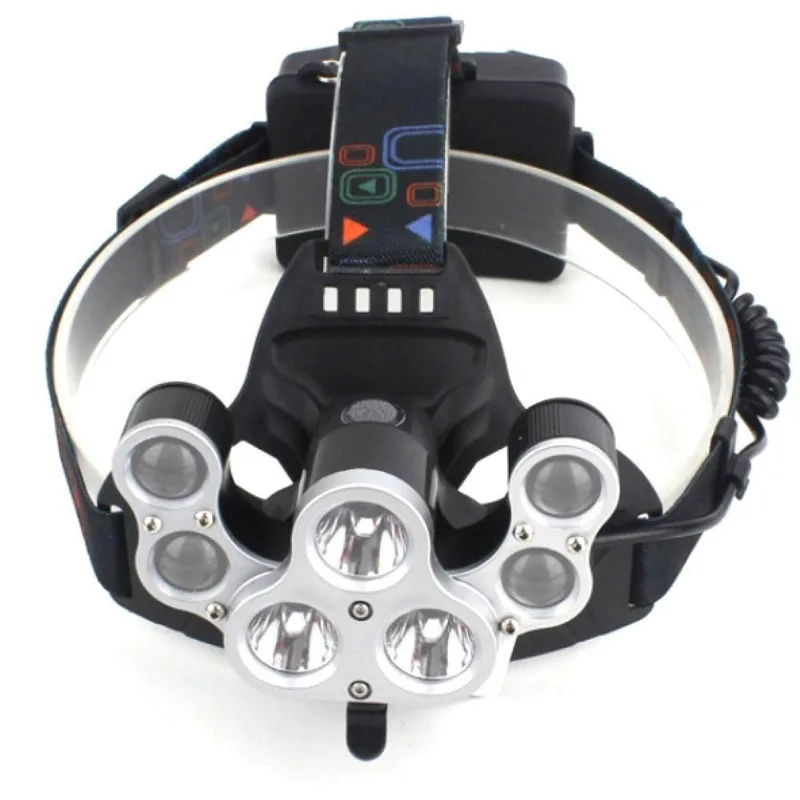 Lanterna de Cabeça 7 Led XM-L T6 4 Modos 35000LM - Lorben