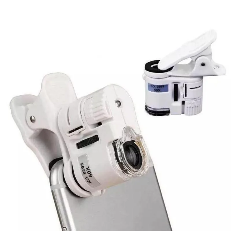 Microscópio Lupa Portatil Câmera Zoom Led 60x Para Celular