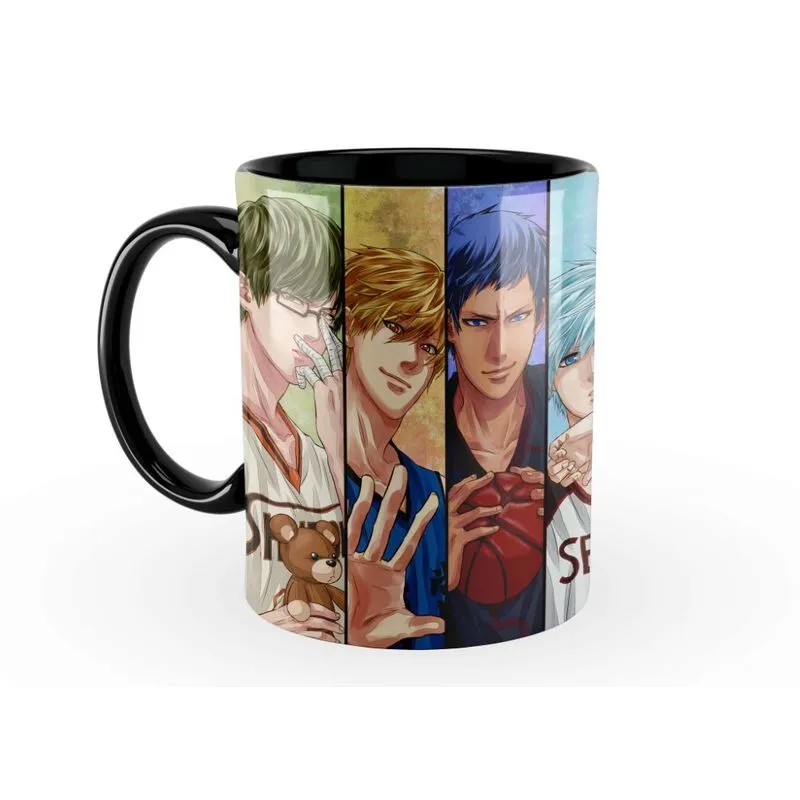 Caneca Kuroko No Basket Faces 325Ml Interior E Alça Preta