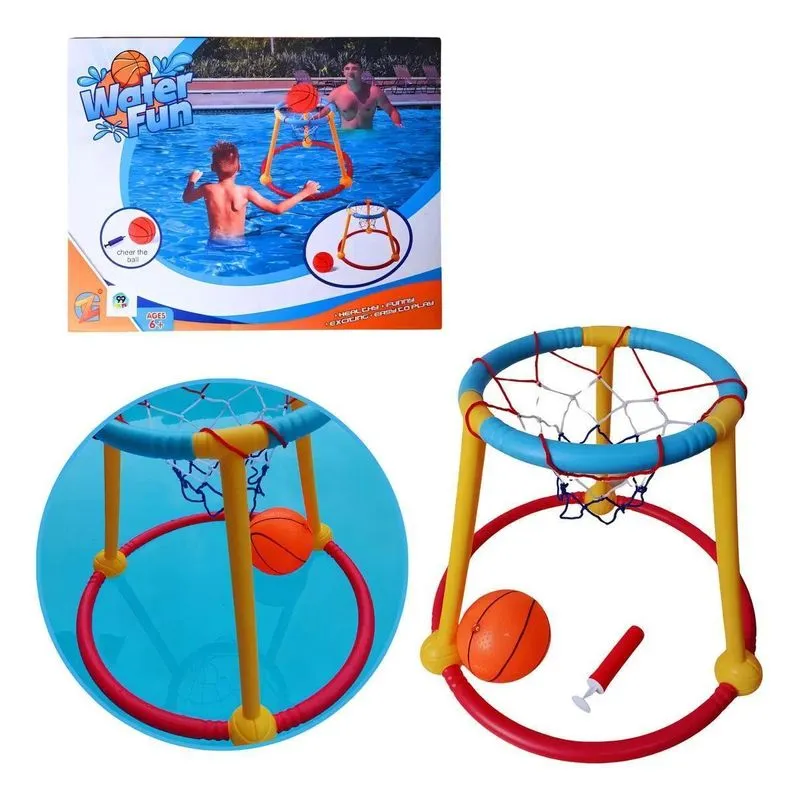 Cesta De Basquete Flutuante Piscina Mini Bola Rede Aquático