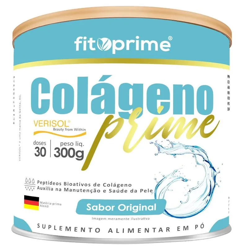 Kit 3 Colágeno Verisol Fitoprime Lata 300g Sabor