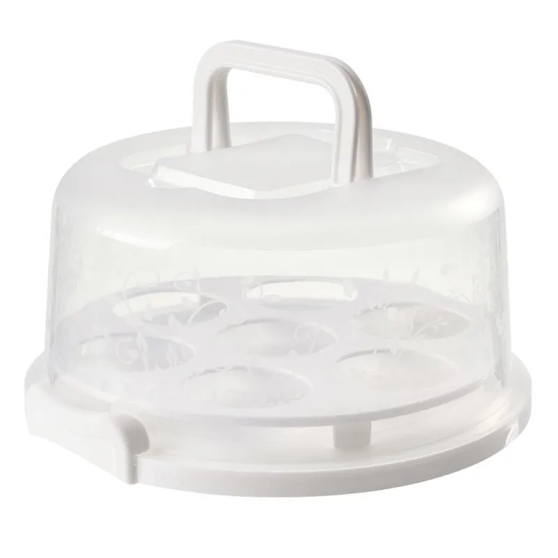 Porta-bolo Transparente De 10"com Tampa E Alças 7