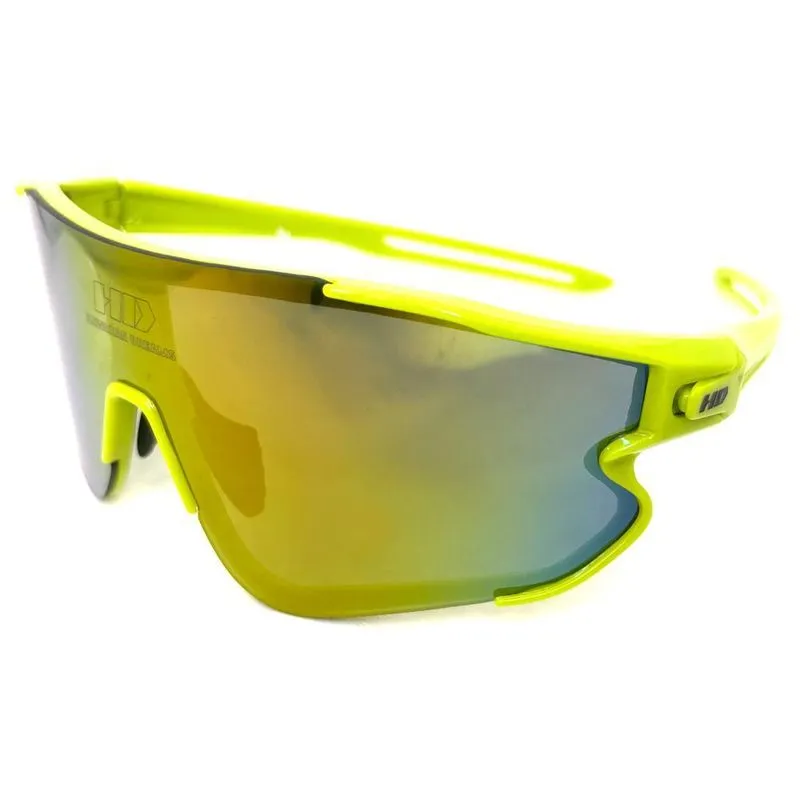 Óculos Sol Pipe Hd Acetato Verde Flúor Lentes Espelhadas Na