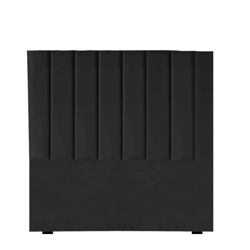 Cabeceira Estofada Cama Box Solteiro 100cm Dália Suede preto