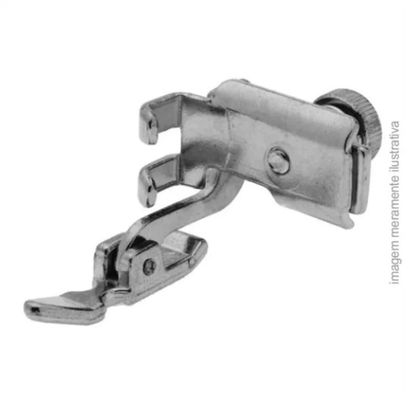 Calcador Ziper Metálico Ajustável Ambos Os Lados Para Maquina Domestica Cy-706l