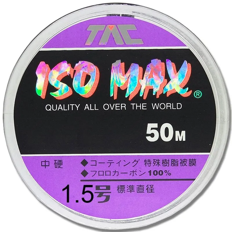 Linha Líder Fluor Carbon Tac Iso Max 50m 5,5lb 0.205mm 50m