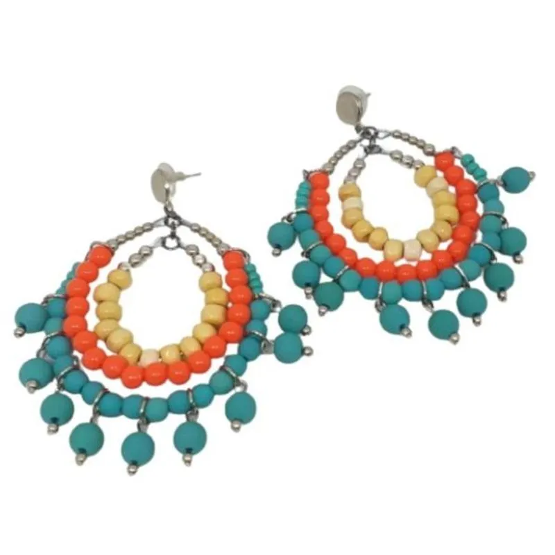 Brinco Colorido Hippie Chic