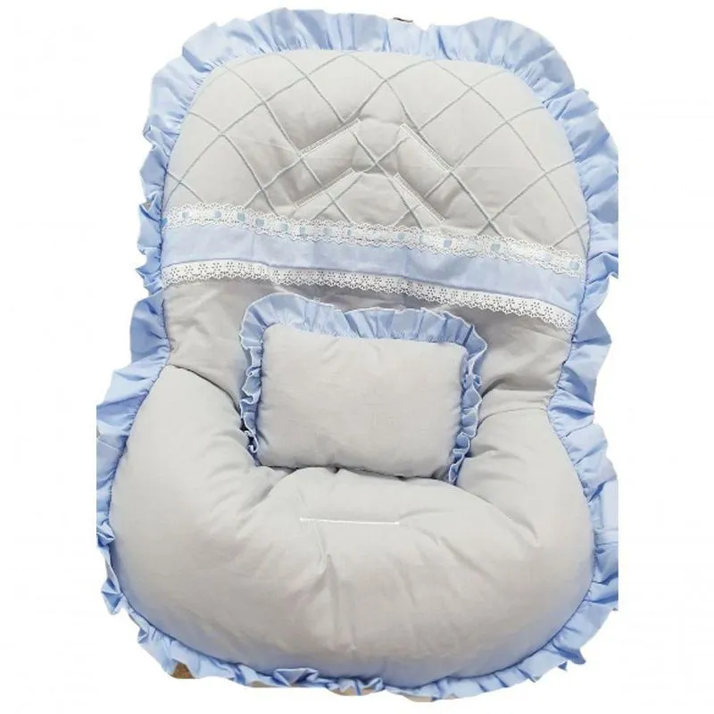 Capa Bebê Conforto Renda Azul
