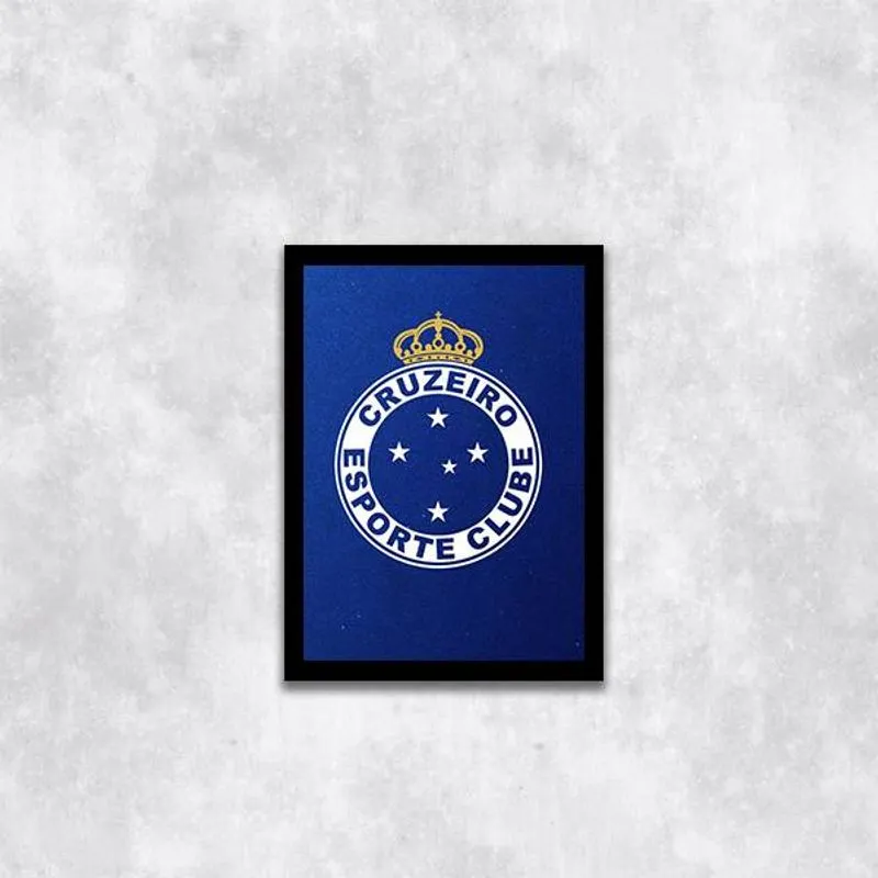 Quadro Escudo Cruzeiro 24x18cm
