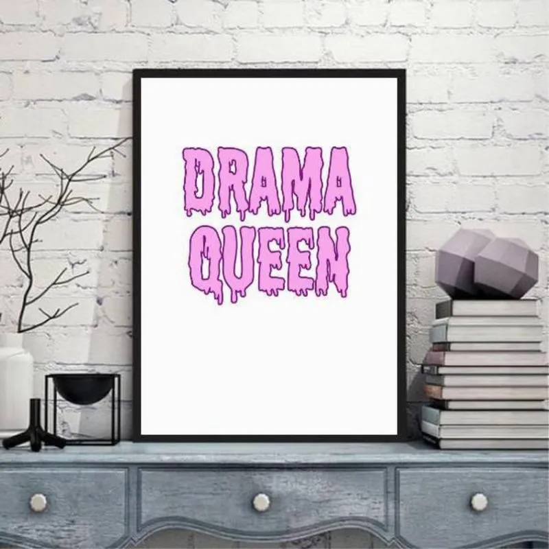 Quadro Decorativo Drama Queen 45X34Cm