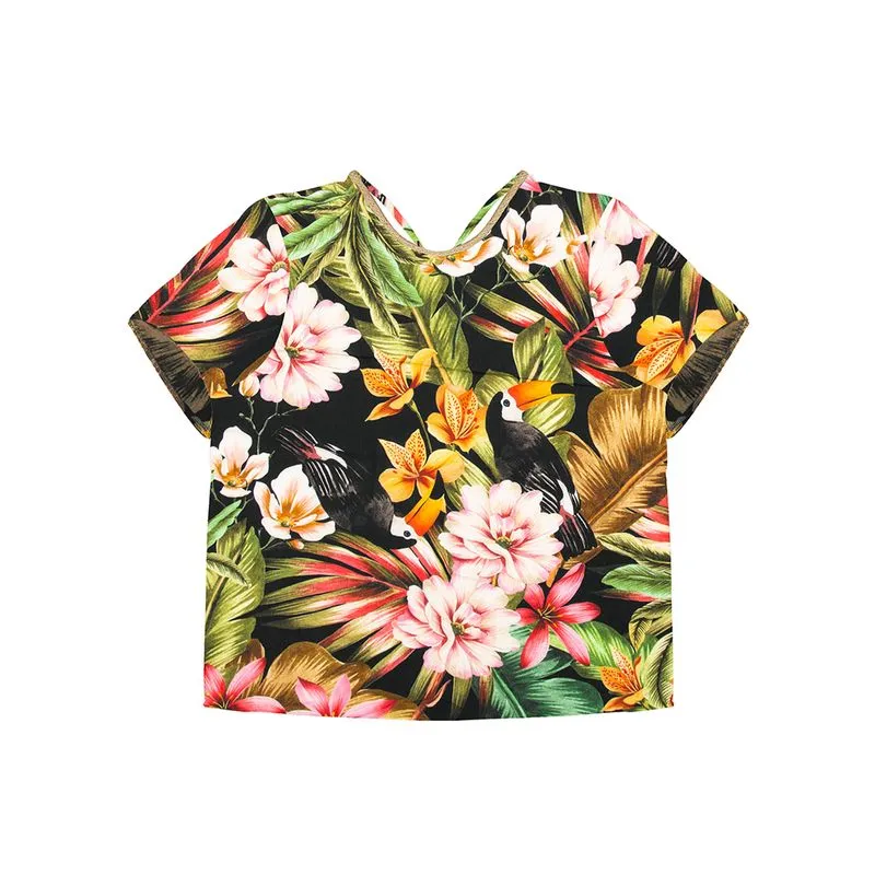Blusa Plus Size De Viscose Feminina Secret Glam Preto Plus G