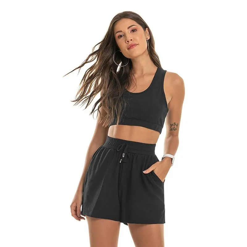 Top de Cotton Feminino Rovitex Básicos Preto P