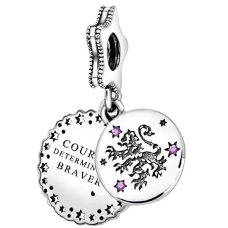 Berloque Grifinória Harry Potter Pulseira Joia Prata 925